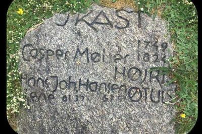 Mindestenen i Kongenshus over herredsfogeden fra Højris, Casper Møller.