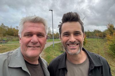 Claus Leick (SF) og Christian Wibe-Marker (K), byrådskandidater, Skanderborg