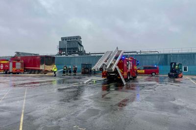 Ild i anhængeren på en lastbil blev hurtigt slukket torsdag.