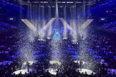 Sådan så det ud, da »Sport 2019« udspillede sig i Jyske Bank Boxen i januar 2020. Den kommende weekend byder på 2022-udgaven, hvor Caroline Wozniacki er ny medvært. Foto: MCH/Tony Brøchner