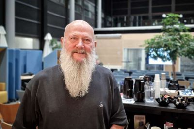 Jens Erik Lorentsen til mediehusets borgermøde på rådhuset i december sidste år.