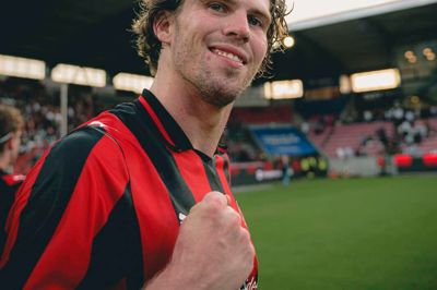 Mads Bech Sørensen stråler efter en sejr på MCH Arena. Anføreren føler sig godt tilpas i klubben og i rollen som leder på banen.
