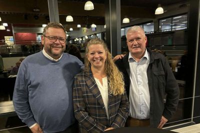 Der var ikke mange uenigheder mellem de tre borgmesterkandidater. Fra venstre ses Martin Jakobsen (K), Helle Gade (S) og Steen Vindum (V).