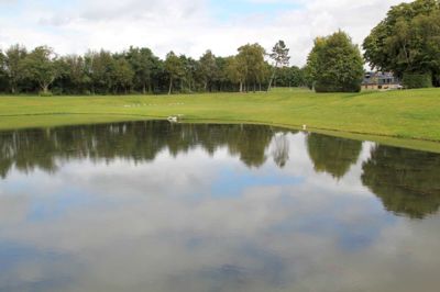 Nogenlunde sådan ventes det nye regnvandsbassin at se ud i Studsgård, når der er blevet kloakeret i Den grønne bydel syd for Hvæslundvej.