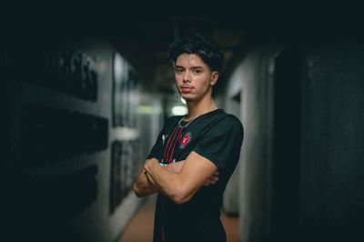 16-årige Nathaniel Alexis Perez Torres har besøgt Dream 99 i Ikast og set nærmere på omgivelserne i sin kommende klub. Svenskeren, der også har rødder i Chile og Mexico, skifter i januar fra Malmö FF på en treårig kontrakt.