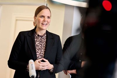 Digitaliseringsminister Caroline Stage (M) kan fredag præsentere de tre storskalaprojekter med kunstig intelligens, som regeringen ønsker at udrulle i det offentlige. (Arkivfoto).