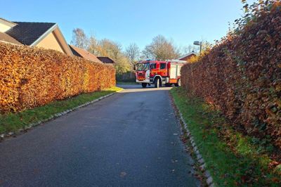 Brandfolkene kunne hurtigt forlade Egernvej igen.