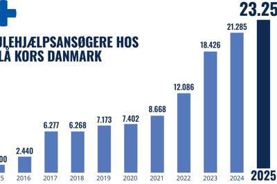 Grafen taler sit tydelige sprog - der er flere og flere, der søger om julehjælp hos Blå Kors Danmark.