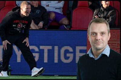 Mike Tullberg er ikke bange for at give den gas på sidelinjen. Og det skal han blive ved med, mener Folkebladets sportsredaktør.