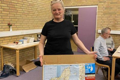 Forfatter Dorthe Nors gæstede Assing Kirkes Sognehus til sognehusaftenen i november.