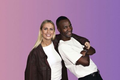 Det er tredje gang, at Josefine Høgh er vært for Danmarks Indsamling. For første gang får hun musikeren JJ Paulo ved sin side. Han kommer med sin vidunderlige, smittende energi og sit store hjerte for sagen, siger hun i en pressemeddelelse. (PR-foto).