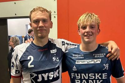 Simon Pytlick (t.v.) og Nikolaj Haagen Pytlick (t.h.) er vokset op sammen i det sydfynske. Privatfoto