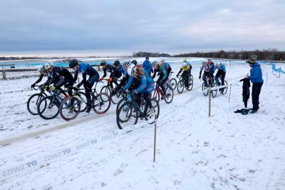 De hårdføre ryttere må kæmpe med sneen i weekenden. Arkivfoto: Lindy Jørgensen