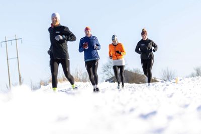 Vinterløbet bød på perfekt løbevejr med den helt rette kombination af sne og solskin.