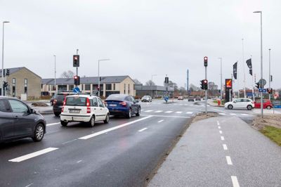 Lyskrydset ved Hovedgaden i Lind har givet problemer igen både lørdag og søndag.