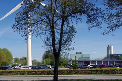 DEIF har fået lavet denne visualisering, der viser hvordan møllen vil se ud.