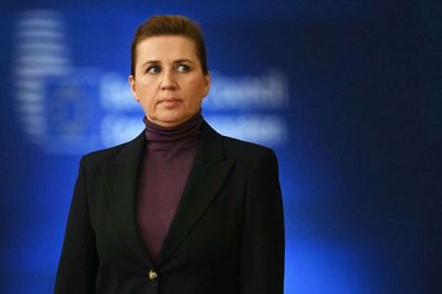 Statsminister Mette Frederiksen skal fredag mødes med Natos generalsekretær, Mark Rutte. Statsministeren bliver derfor i Bruxelles natten over, efter at hun torsdag er til ekstraordinært EU-topmøde i byen. Foto: Nicolas Tucat/Ritzau Scanpix