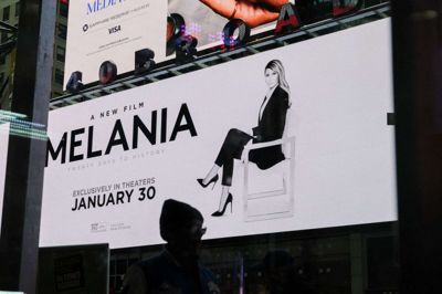 En filmplakat for en ny dokumentar om USA's førstedame, Melania Trump.