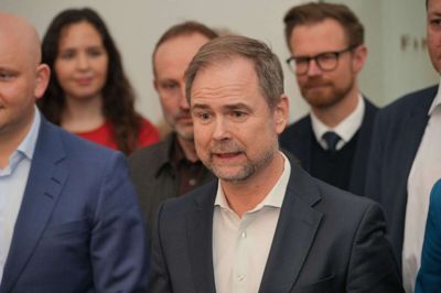 Finansminister Nicolai Wammen (S) præsenterer en aftale om sænke fødevaremomsen i 2028 i Finansministeriet.