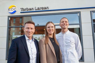 Partnerkredsen hos TDC Torben Larsen i Silkeborg udgøres fra februar af Jeppe Lundgaard Skovhus (tv.), Camilla Overgaard og den nytilkomne Rasmus Hindbo Mortensen.