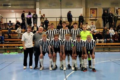 Kjellerup Futsal er klar til kamp på fredag. det gælder i sidste ende en mulig oprykning.