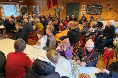 Der var trængsel i spejderhytten, da der forleden var 40-årsjubilæum.