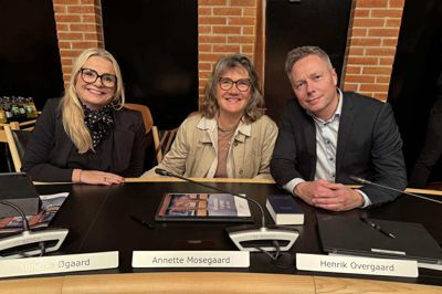 Annette Øgaard, Annette Mosegaard og Henrik Overgaard (K).