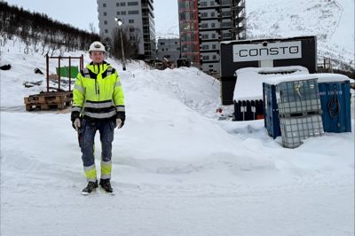 Norske Peter Klevstad er tømrer og vant til at arbejde i kulden i Tromsø, hvor der jævnligt er ned til 12 minusgrader.