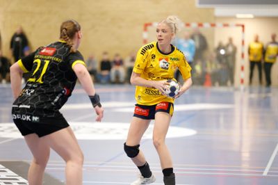 Julie Scaglione blev aftenens Ikast-topscorer med 10 pletskud mod Nykøbing Falster. Billedet her stammer dog fra en tidligere kamp.