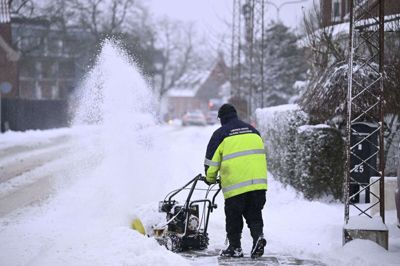 Billedet her er fra Aalborg, men også i København har man fået store mængder sne. Der er ifølge DMI målt 17 centimeter - det højeste siden 2011.