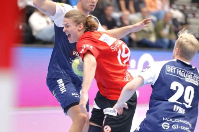 HCM-topscorer Emil Jensen (i.m.) sparede heller ikke på krudtet mod Norddjurs. Den velspillende playmaker nettede 10 gange i fredagens storsejr.