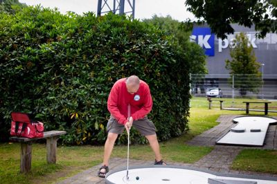 DM-spiller Carsten Berg og Silkeborg IF Minigolf holder til på Søholt.