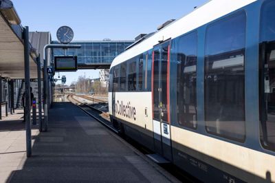 Toget fra Aarhus mod Herning havde en meget påvirket passage.