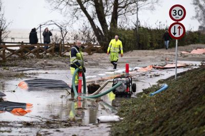 Fremover skal borgerne og myndigheder i højere grad være klar til at håndtere ødelæggelser og oversvømmelser som efter det voldsomme vejr i Strøby Egede i oktober 2023. Strøby Egede ligger på det østlige Sydsjælland. (Arkivfoto).