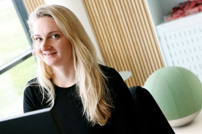Iværksætter Lone Høfdinghoff Kristensen holder til på Innovatorium i Birk, som er et kontorfællesskabet for blandt andet iværksættervirksomheder.