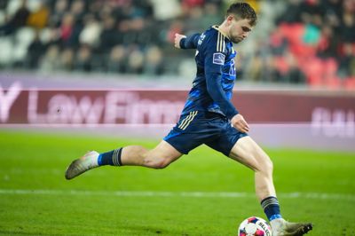 Callum McCowatt var meget tilfreds med præstationen i den seneste træningskamp mod Brøndby, selvom SIF'erne måtte se sig slået med 2-0.