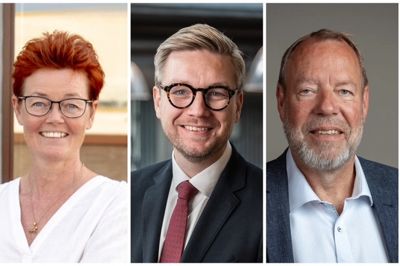 Karen Touborg, erhvervsdirektør for Business Viborg; Rasmus Norup (i.m.), erhvervsdirektør for Erhvervsrådet Herning & Ikast-Brande; og Anders Killmann Petersen, direktør for Silkeborg Business.