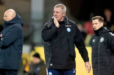 Silkeborg IF-træner Kent Nielsen og spillerne har ni kampe til at indhente Fredericias forspring på fire point.