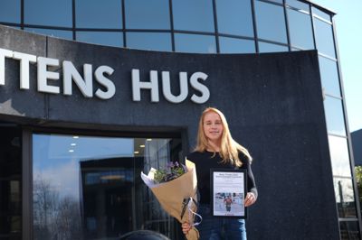 Katrine Græsbøll modtog prisen lørdag på Triatlon Danmarks generalforsamling.