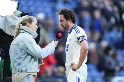 Thomas Delaney og FC København er uden sejr i otte superligakampe på stribe. Anføreren var rystet, da han efter kampen gav interview til Camilla Martin.