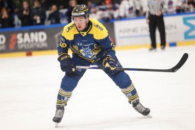 Kaptajn Morten Poulsen var synlig i den femte semifinale, hvor Blue Fox fik lukket serien mod Rungsted.
