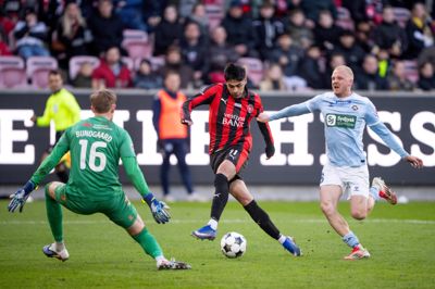 Dario Osorio skabte flere chancer med sin ekstreme fart, og chileneren trykkede også på speederen, når sønderjyske-kontraløb skulle bremses. Osorio var savnet, da han gik ud.