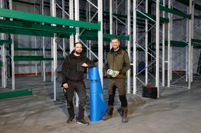 Morten Kudahl (t.v.) er produktansvarlig og Bjarke Bakkegaard er ansvarlig for salget.