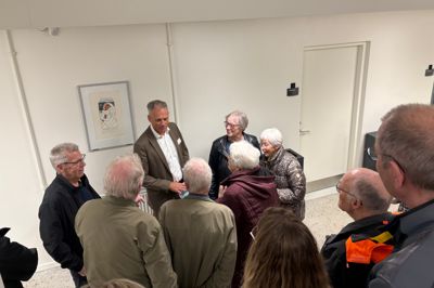 Kommunaldirektør Flemming Storgaard var en af aftenens rundvisere. Han har tidligere været elev på Vestre Skole, som nu er forvandlet til et nyt rådhus.
