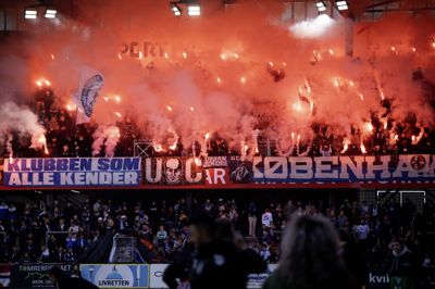 Pyroshowet gjorde, at kampen mellem Randers FC og FC København i seneste weekend blev udsat i nogle minutter.