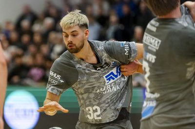 Skanderborg AGF's Fredrik Olsson var en af holdets profiler i sejr over TTH Holstebro.