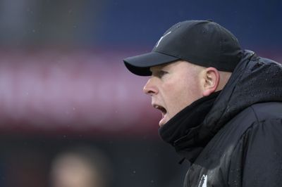 Rasmus Bertelsen har siden 2023 været cheftræner i Randers FC. Her ses han under holdets opgør mod Fredericia i februar 2026.