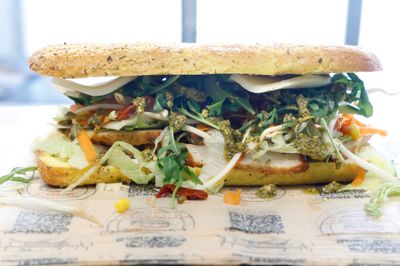 Sådan kan en sandwich fra Loi's Sandwich se ud.