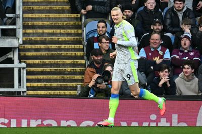 Erling Haaland blev matchvinder mod Burnley.