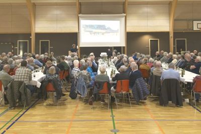 Generalforsamlingen i Lokalhistorisk Forening for Løgstrup og Omegn 2026 tiltrak vanen tro mange gæster.